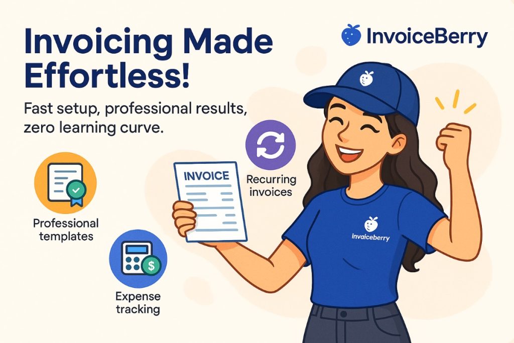 InvoiceBerry best invoicing software for small businesses and consultants with professional templates and expense tracking