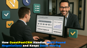 How GuestPostCRM Handles Multi-Round Negotiations and Keeps Deals Moving