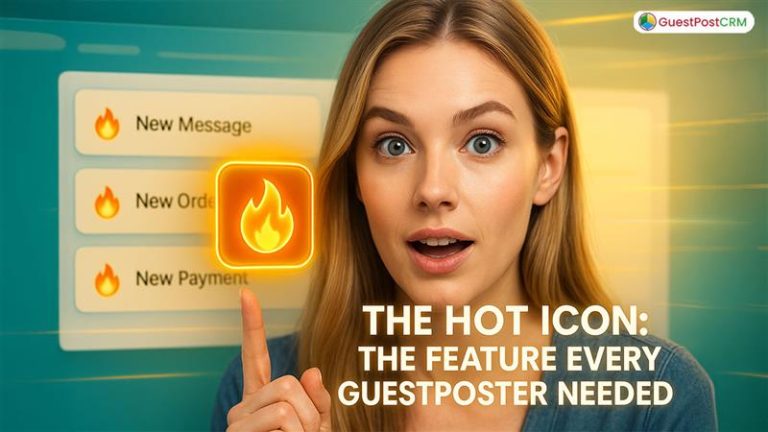 Hot Icon in GuestPostCRM