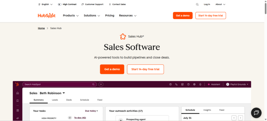 HubSpot Sales Hub