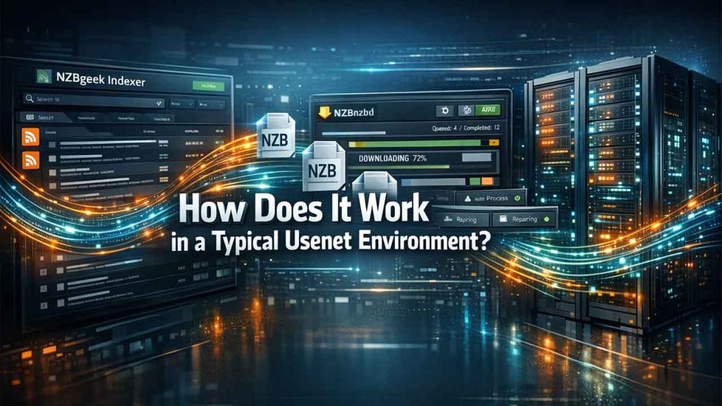 How does it work in a typical Usenet Environment