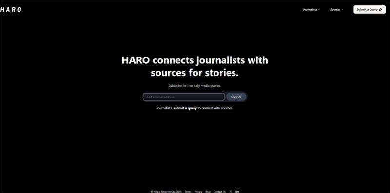 HARO (Help a Reporter Out)