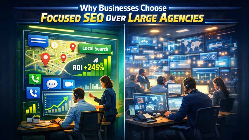 Why Numerous Businesses Choose a Focused SEO Instead of Large Agencies