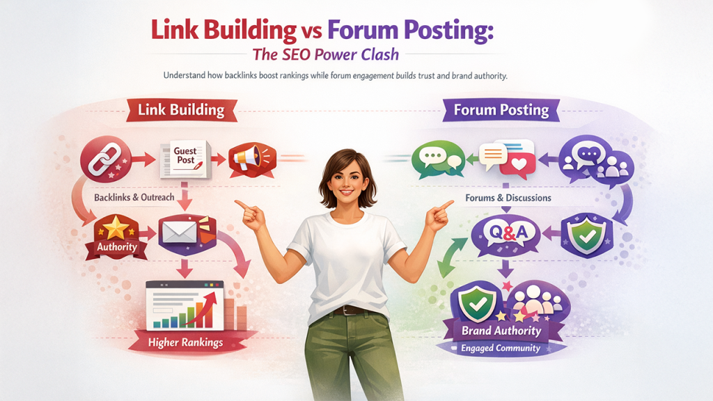 Link Building Vs Forum Posting: What Is the Main Difference?
