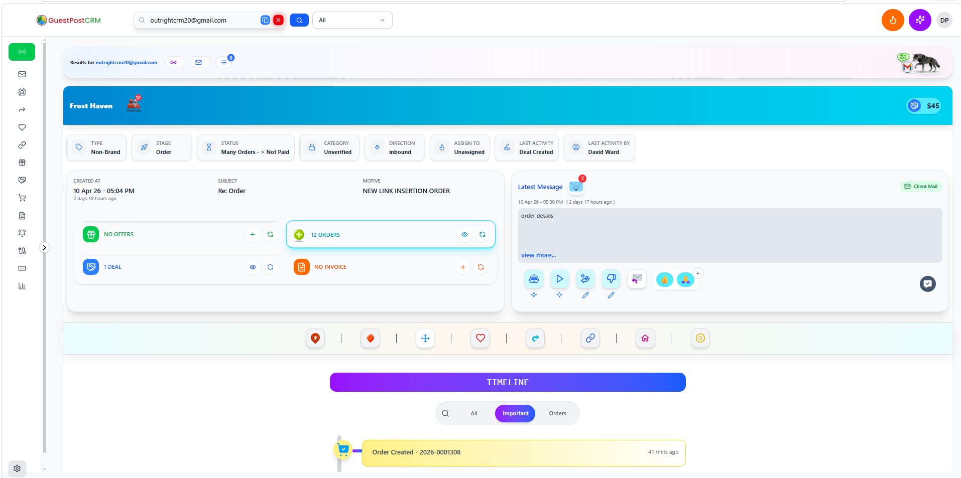 Dashboard UI