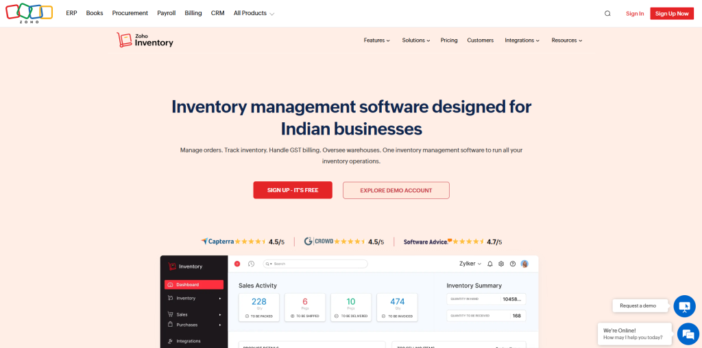 Zoho Inventory