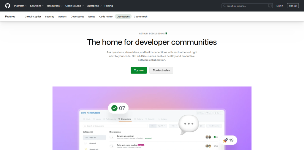 GitHub Discussions