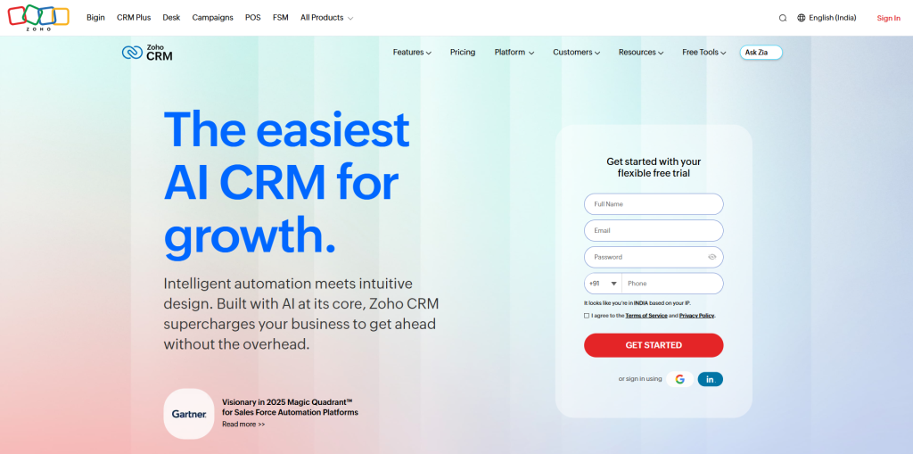 Zoho CRM