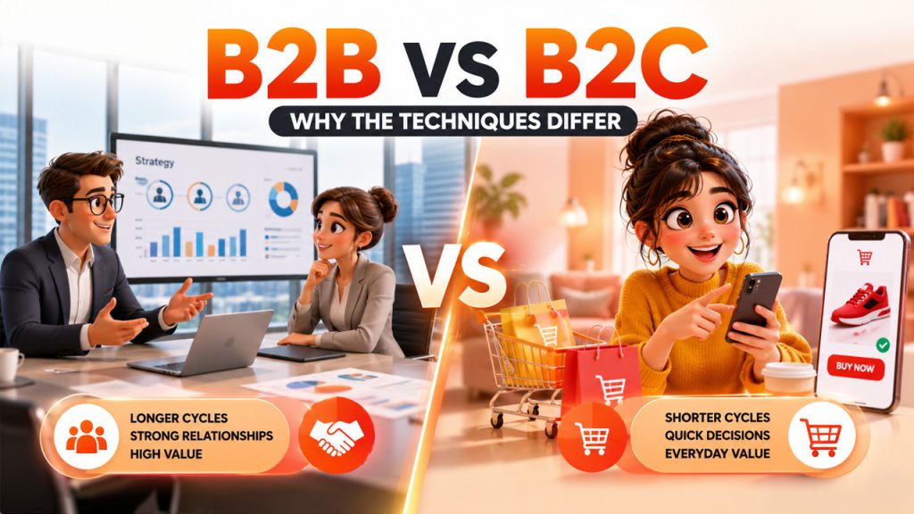 B2B vs B2C Sales Techniques