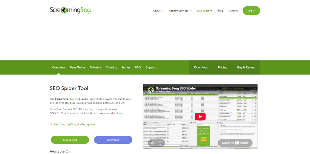 Screaming Frog SEO Spider