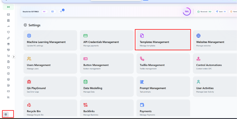 Step 1 to Add Email Signatures in GPC