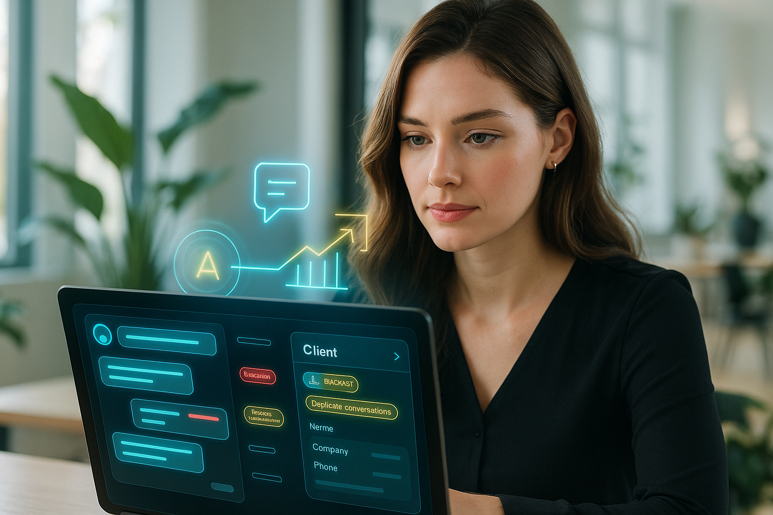 GuestPostCRM user managing automated client conversations