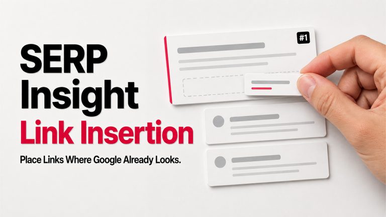 SERP Insight Link Insertion: A Complete Guide to Boosting SEO Rankings