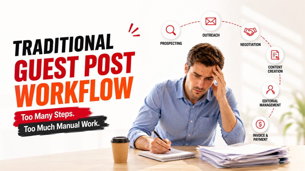 Traditional Guest Post Workflow Steps and Common Challenges