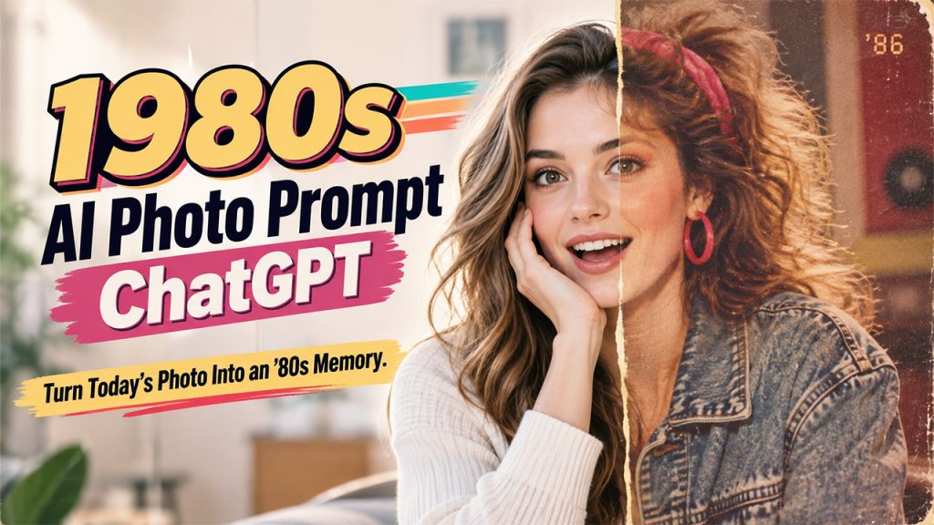 1980s AI Photo Prompt ChatGPT: 7 Ready-to-Use Prompts