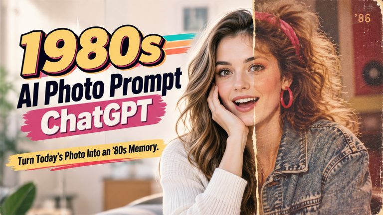 1980s AI Photo Prompt ChatGPT: 7 Ready-to-Use Prompts