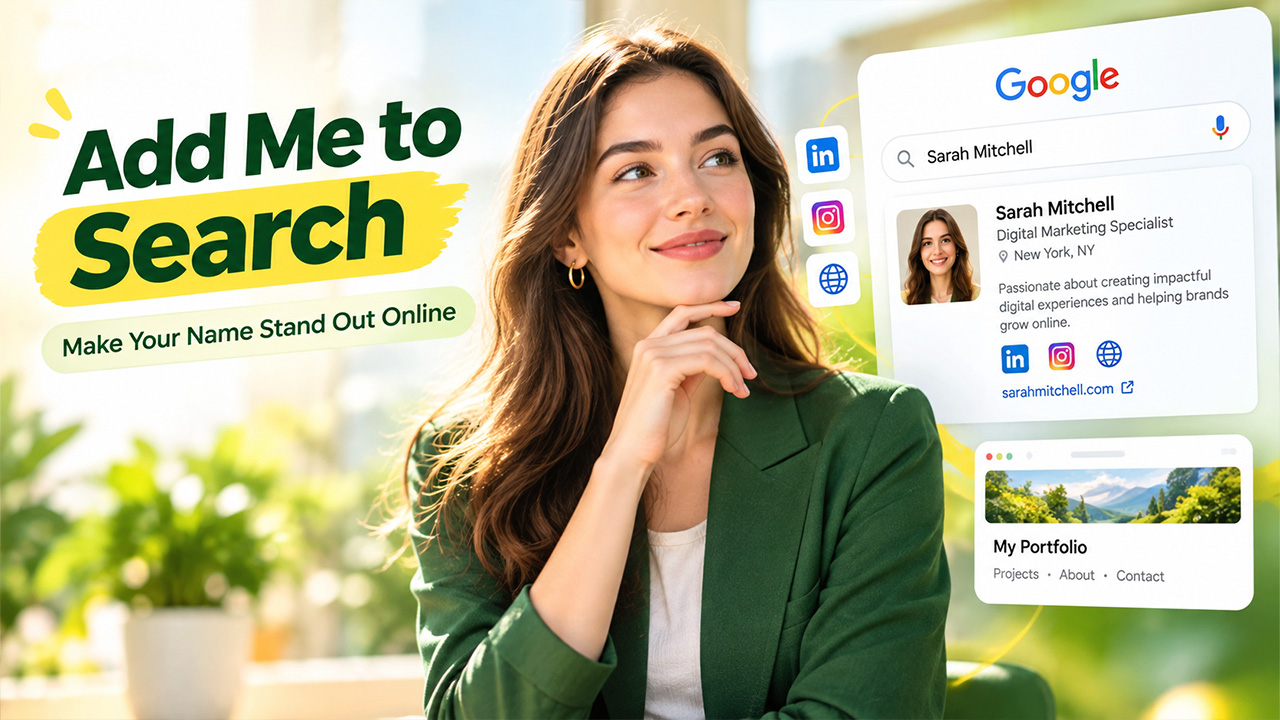 How to Add Me to Search: Create Your Google Search Card Step by Step